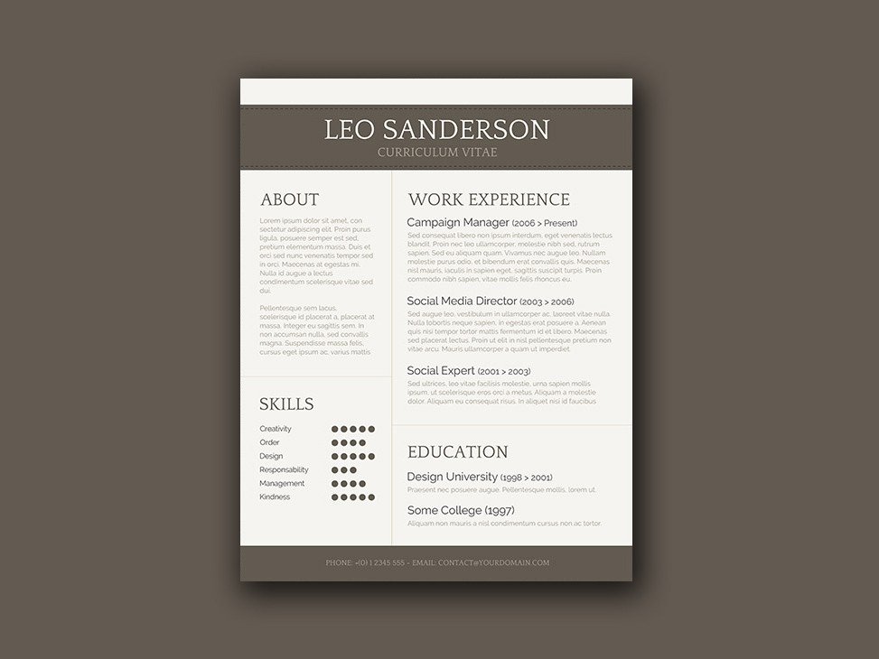 Textedit Resume Template Free Conservative Cv Template with Creative Design