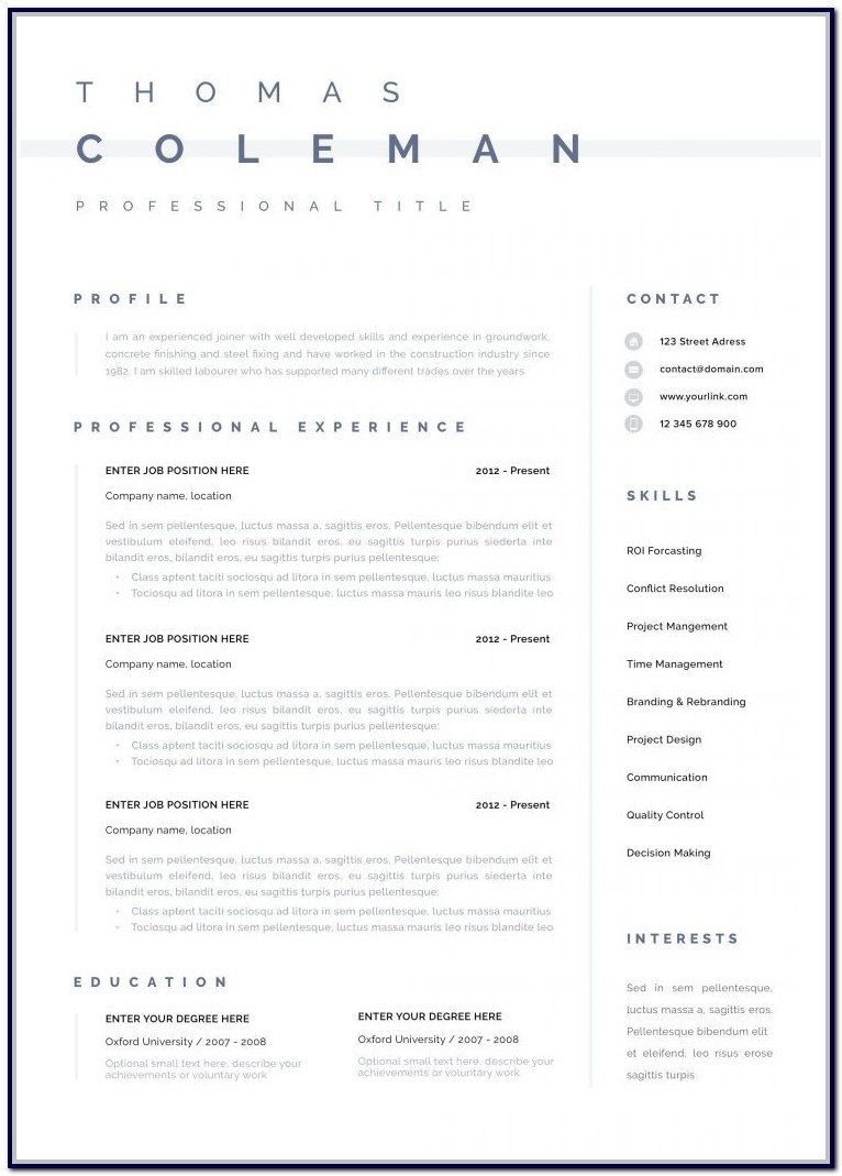 Textedit Resume Template Free Resume Templates for Mac Textedit Resume Resume