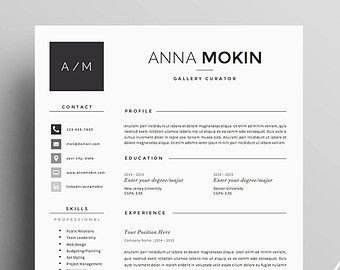 Textedit Resume Template Resume Template 5 Pages
