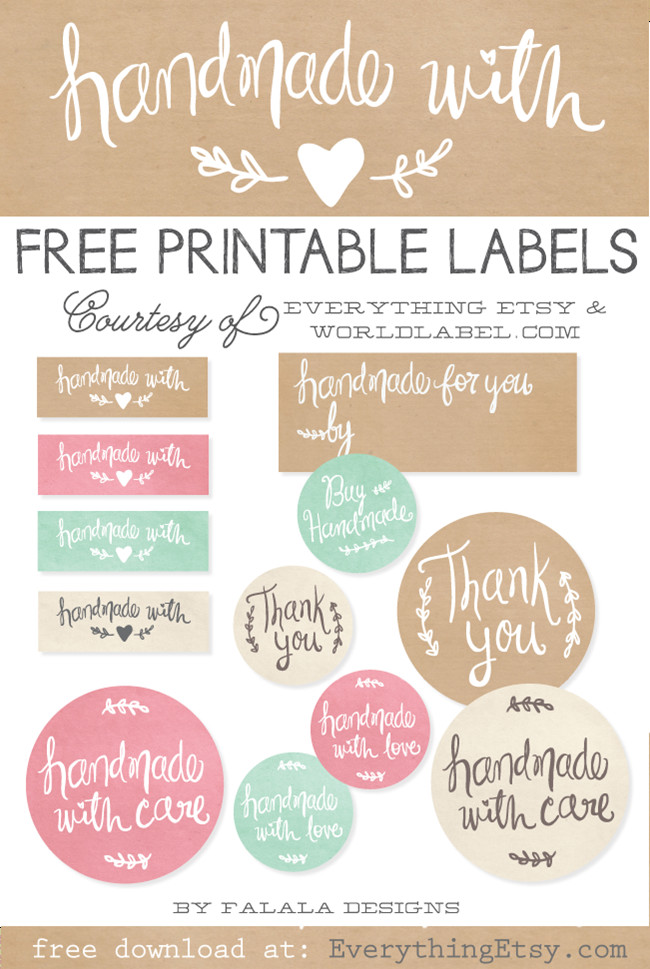 Thank You Printable Tags Free Printable Thank You Cards Etsy Business