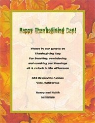Thanksgiving Invitation Templates Free Word Fall Thanksgiving