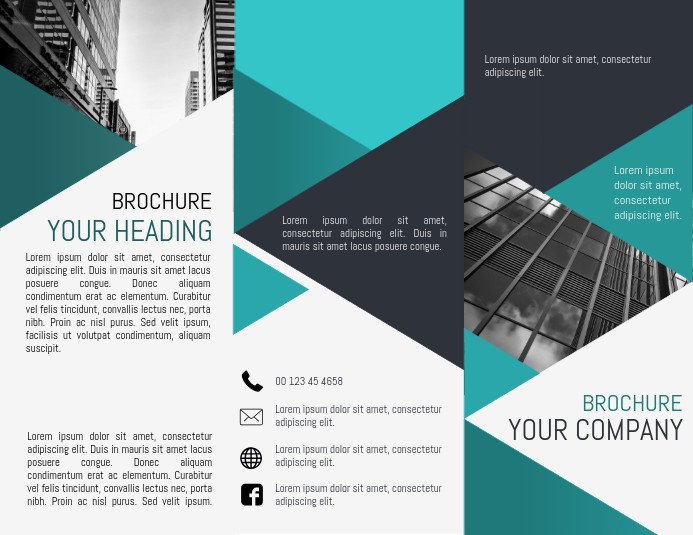 Three Fold Brochure Template Tri Fold Brochure Template