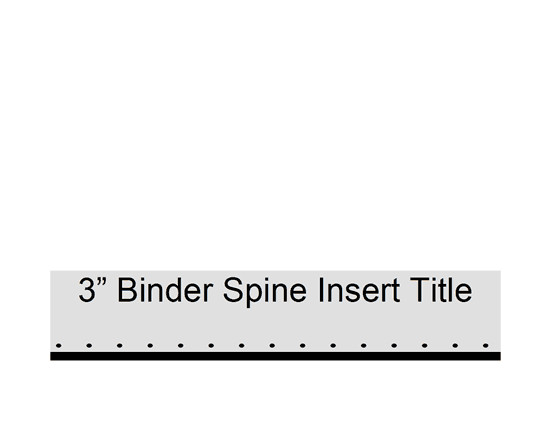 Three Ring Binder Spine Template 3&quot; Binder Spine Insert Fice Templates
