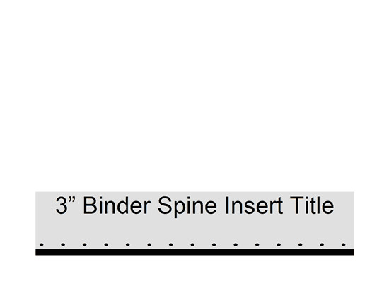 Three Ring Binder Spine Template 3" Binder Spine Insert Fice Templates