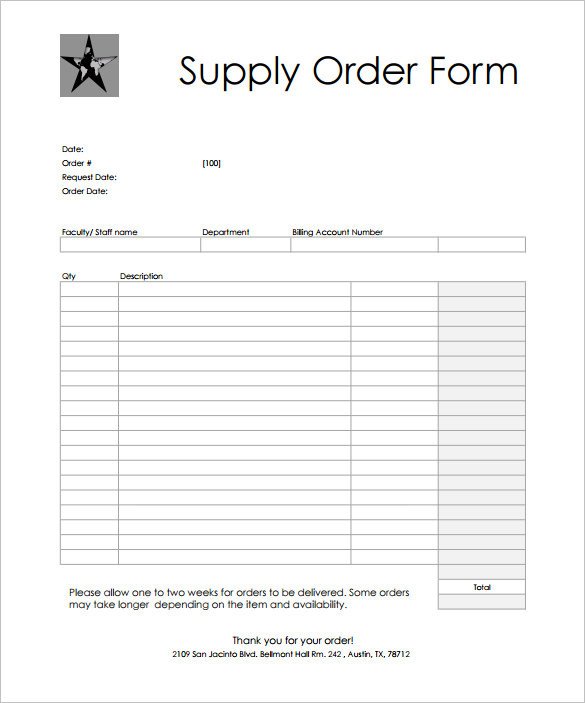 Ticket order form Template Word 29 order form Templates Pdf Doc Excel