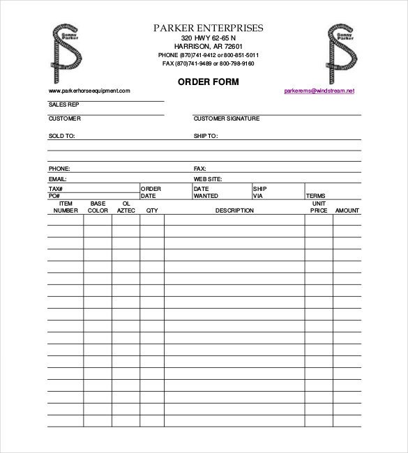 Ticket order form Template Word 41 Blank order form Templates Pdf Doc Excel