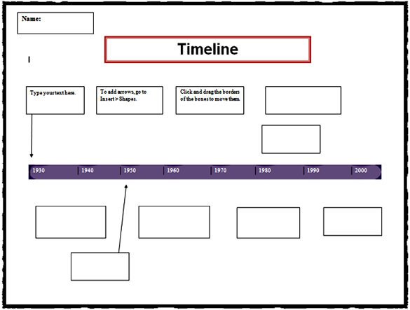 Timeline Examples for Students 6 Timeline Templates for Students Doc Pdf
