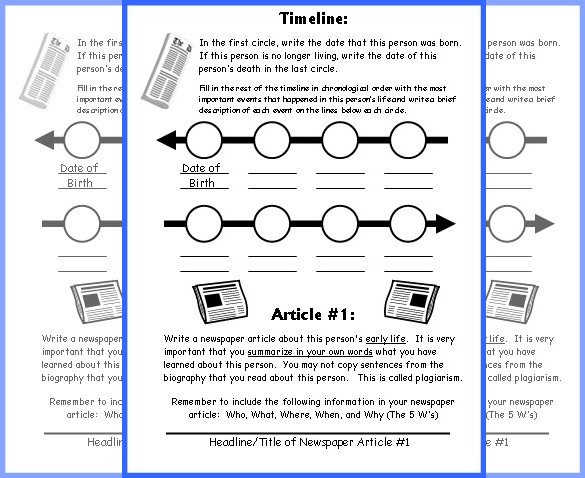 Timeline Examples for Students 8 Timeline Templates for Kids Doc Pdf