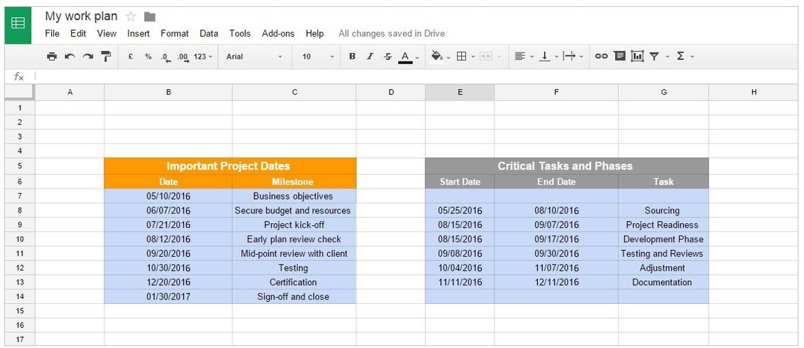 Timeline Template for Google Docs Google Docs Timeline Template 2018