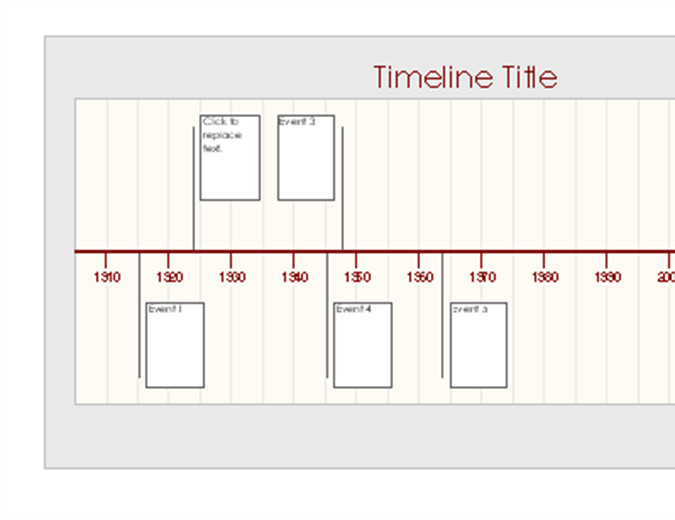 Timeline Template Microsoft Word Timelines Fice