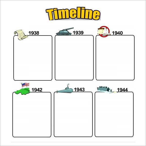 Timeline Templates for Kids Sample Blank Timeline Template 4 Free Documents