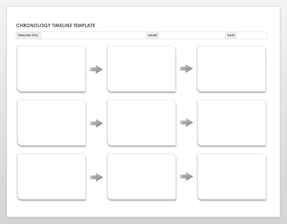 Timeline Templates for Word Free Blank Timeline Templates