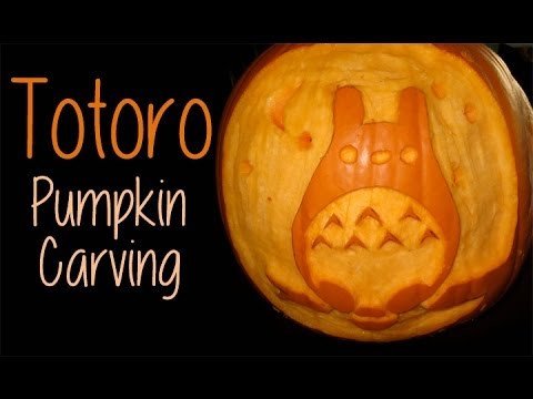 Totoro Pumpkin Pattern totoro Pumpkin Carving