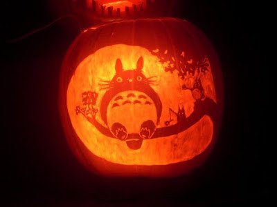 Totoro Pumpkin Stencils the Psycho Carver October 2008