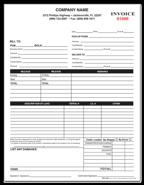 Tow Truck Receipt Template towing form Business