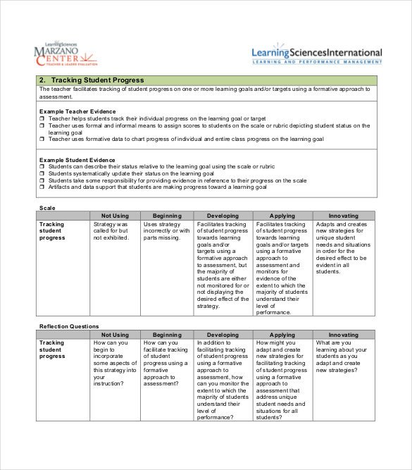 Tracking Student Progress Template Progress Tracking Template – 11 Free Word Excel Pdf