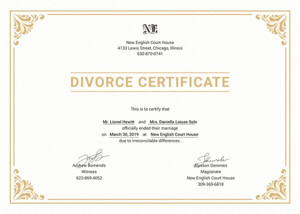 Translation Of Divorce Certificate Template Divorce Certificate Translation In Australia Naati