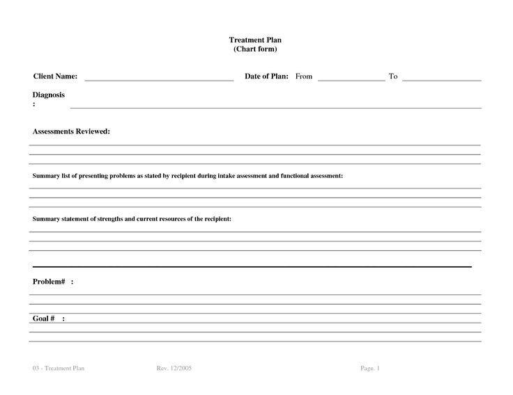 Treatment Plan Template Word Treatment Plan Template Bm4ucntx therapy