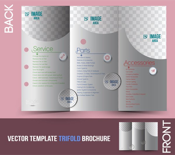 Tri Fold Brochure Template Illustrator Trifold Brochure Template Free Vector In Adobe Illustrator