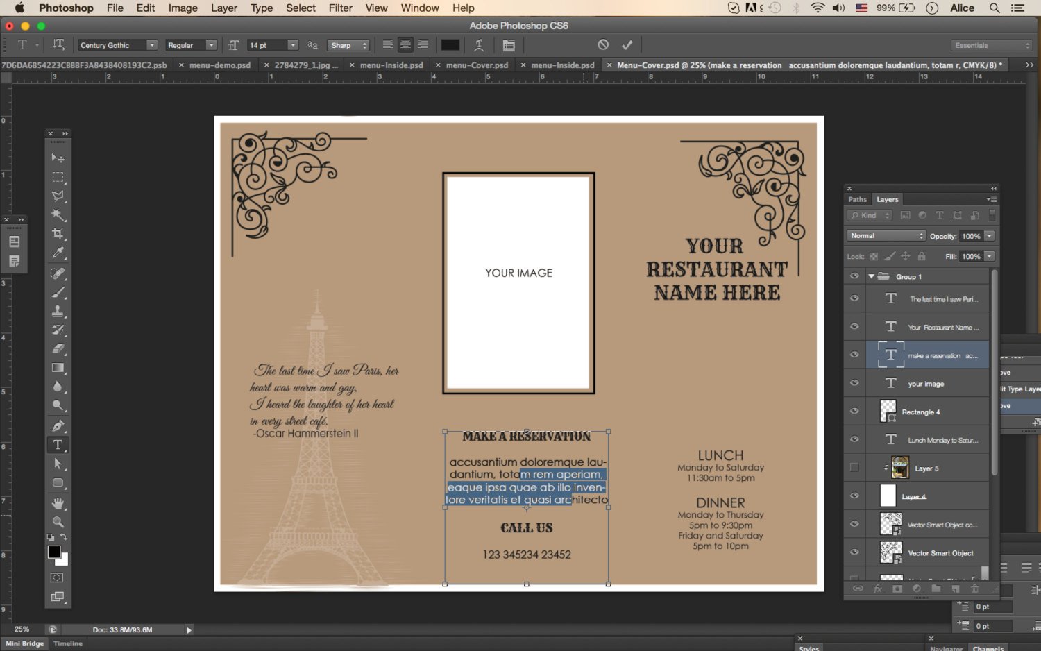 Tri Fold Menu Templates Design & Templates Tri Fold Take Out Menu Menu Templates
