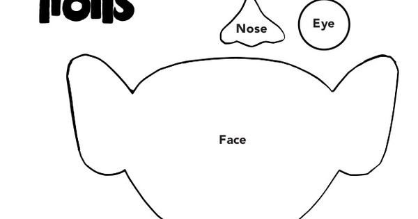Troll Face Template Trolls Templates Crafts Pinterest