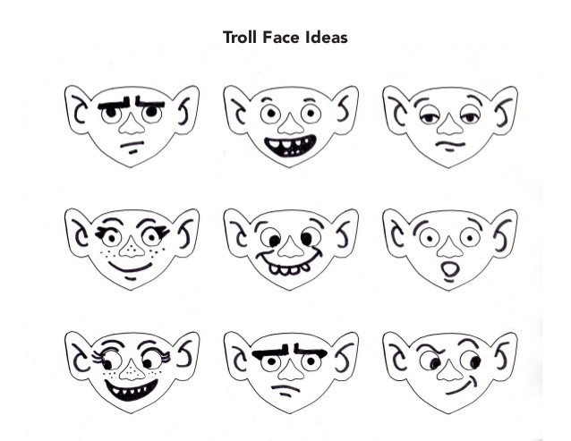 Troll Face Template Trolls Templates
