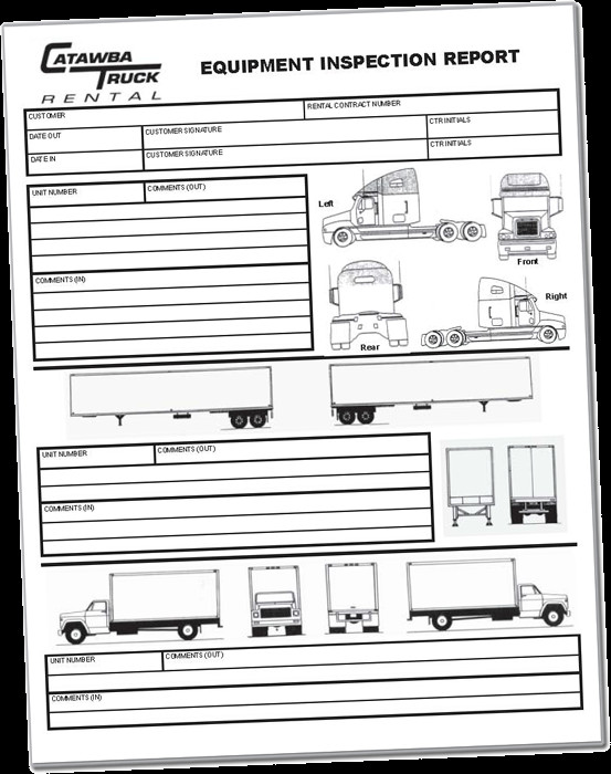 Truck Inspection form Template Barger Printing Llc Full Color Printing High Speed