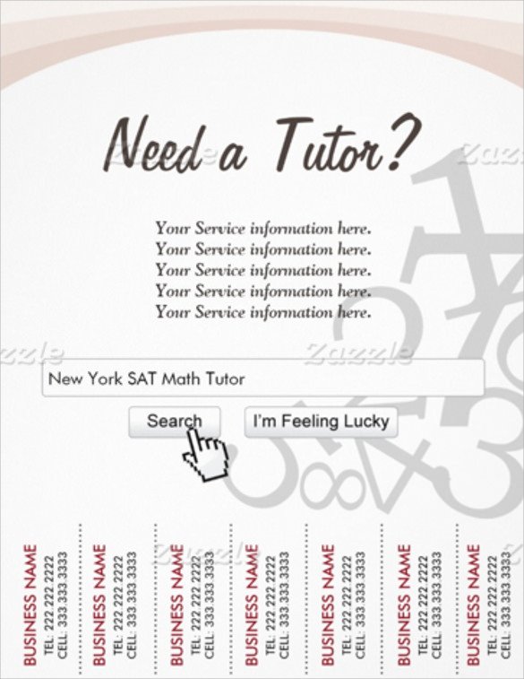 Tutoring Flyers Template Free 18 Best Tutoring Flyer Templates Word Psd Ai Eps Vector