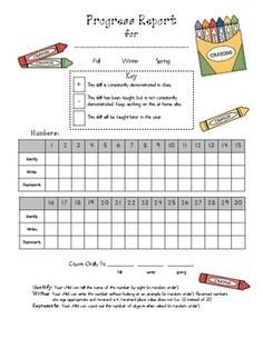 Tutoring Progress Report Template 1000 Images About Progress Reports On Pinterest