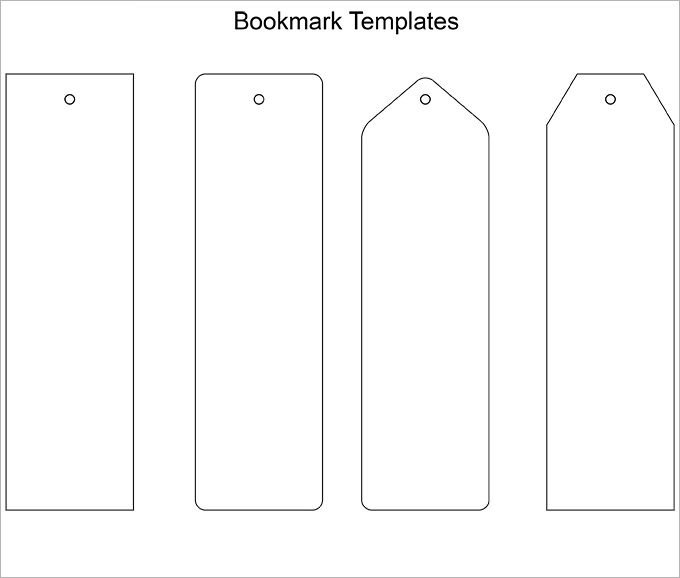Two Sided Bookmark Template Bookmark Template
