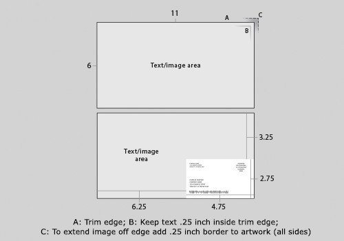 Two Sided Postcard Template 2mail Templates