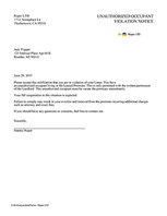 Unauthorized Tenant Letter Template Lease Violation Notice – Tenant Violation Notices