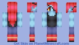 Undyne Minecraft Skin Đıana Đan Undyne Undertale Minecraft Skin