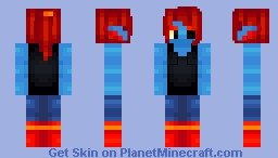 Undyne Minecraft Skin Eevee Girl Minecraft Skin