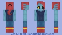 Undyne Minecraft Skin Undertale Skins Minecraft Collection
