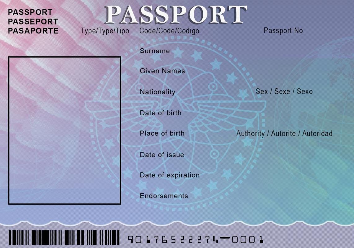 Us Passport Photo Template Us Passport Template