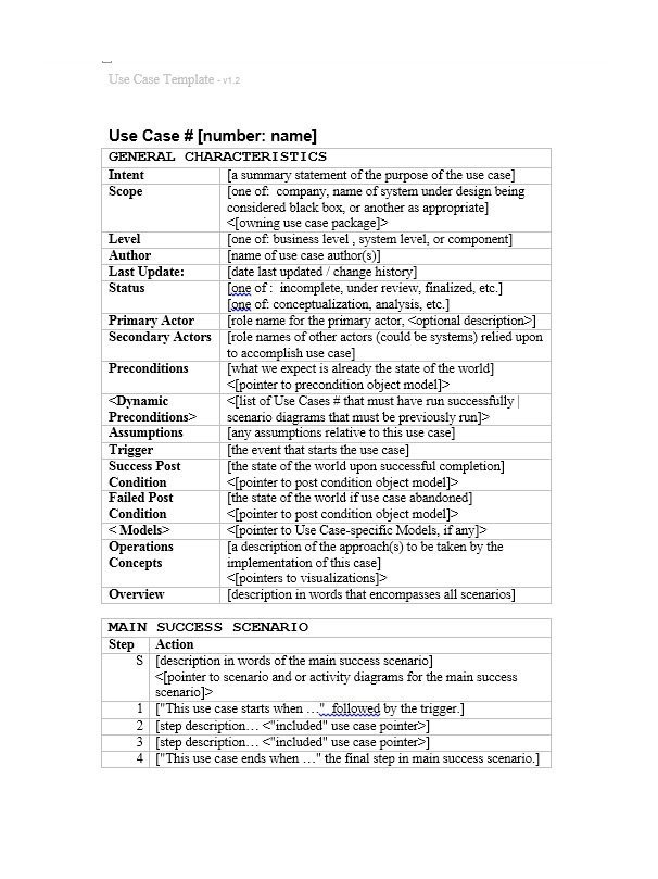 Use Case Templates Word 40 Use Case Templates & Examples Word Pdf Template Lab
