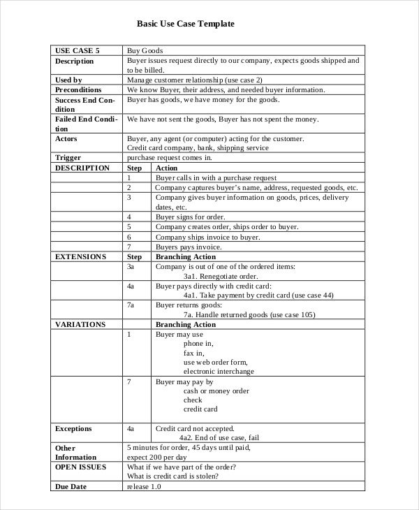 Use Case Templates Word Case Template – 9 Free Word Pdf Documents Download