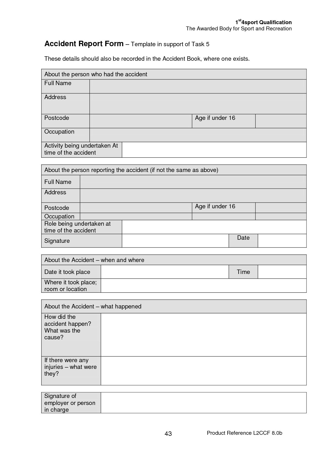 Vehicle Accident Report form Template Best S Of Accident form Template In Word Accident