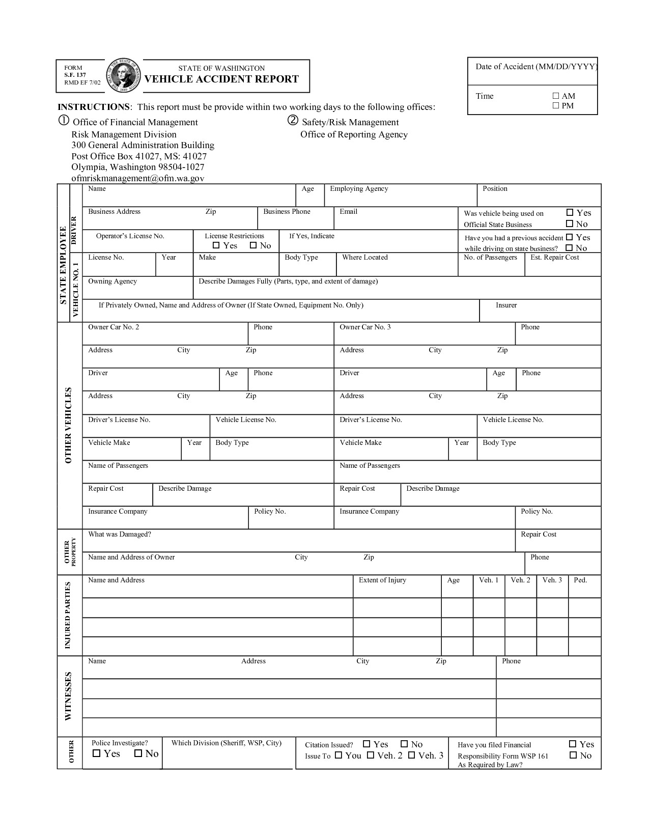 Vehicle Accident Report form Template Best S Of Car Accident Report form Car Accident