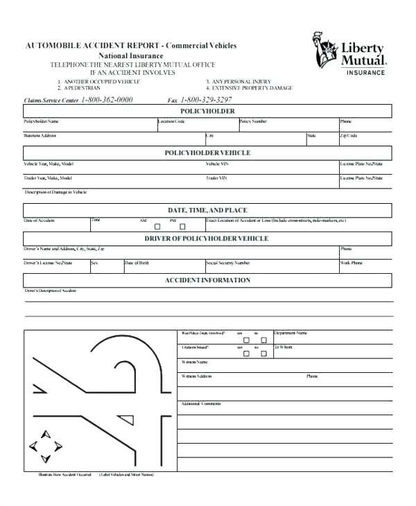 Vehicle Accident Report form Template Car Accident Injury Claims Templates