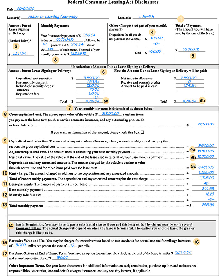 Vehicle Lease Agreement Template Vehicle Lease Agreement