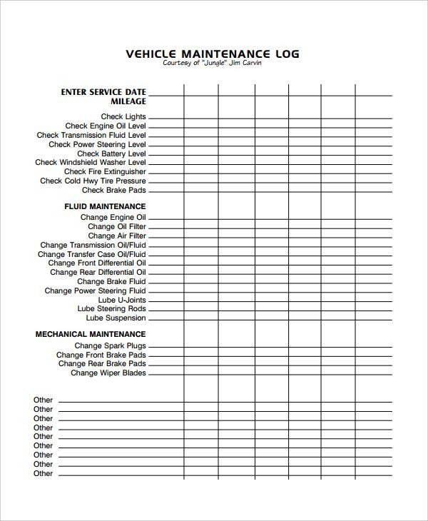 Vehicle Maintenance Log Excel Image Result for Excel Vehicle Maintenance Log