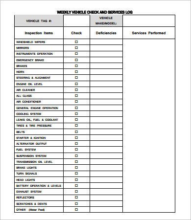 Vehicle Maintenance Log Excel Vehicle Maintenance Log 7 Free Pdf Excel Documents