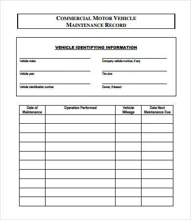 Vehicle Maintenance Log Excel Vehicle Maintenance Log 7 Free Pdf Excel Documents