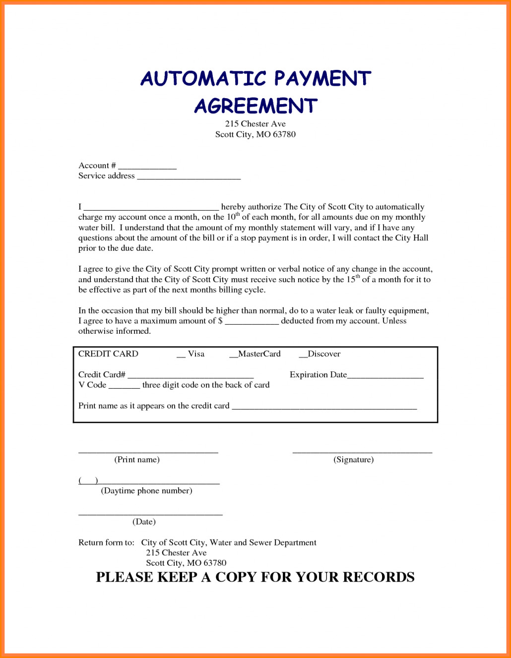 Vehicle Payment Contract Template 5 Taking Over Car Payments Contract