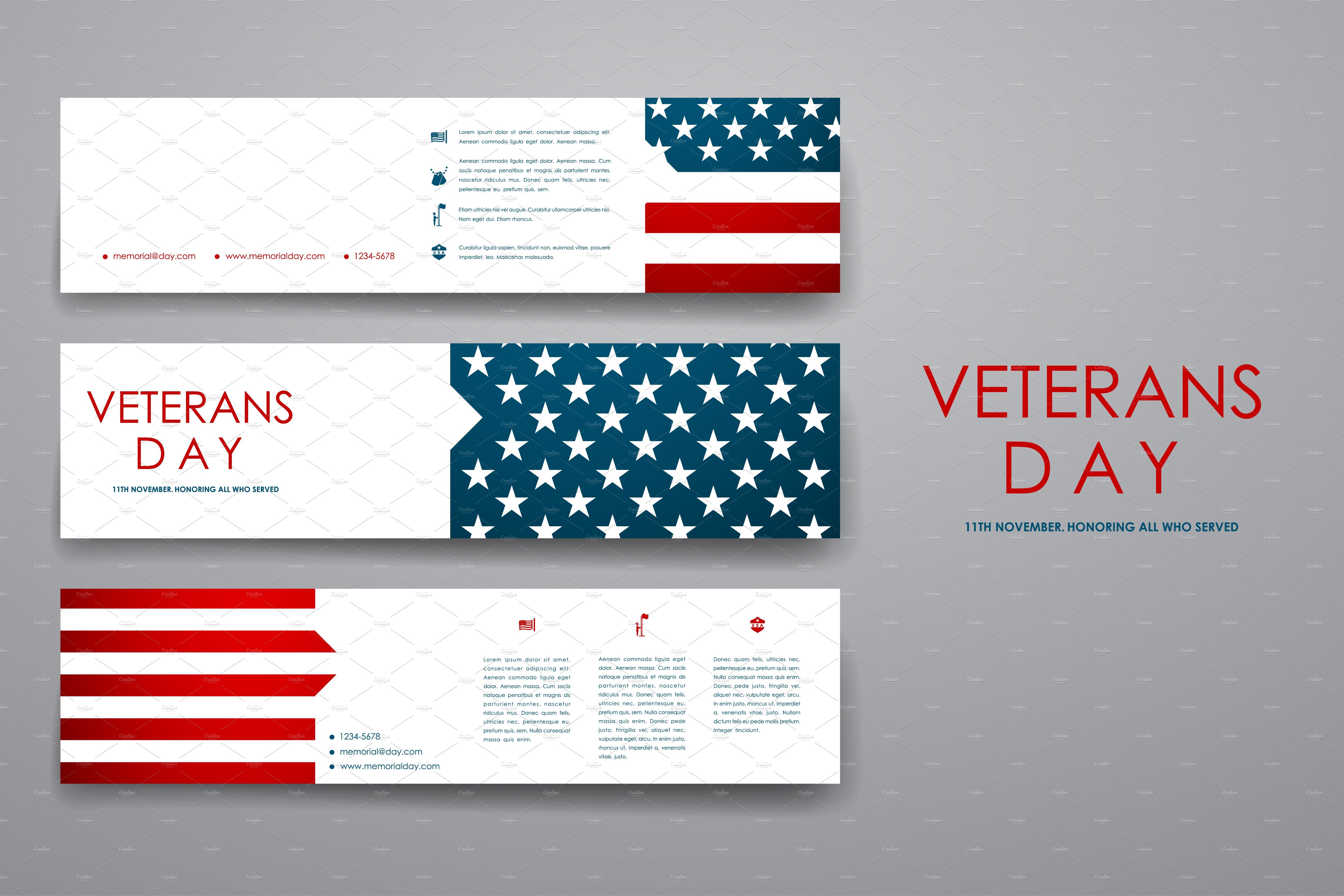 Veterans Day Program Template Veterans Day Banner Templates Flyer Templates