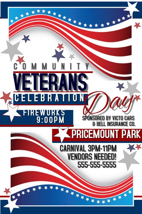 Veterans Day Program Template Veterans Day Template