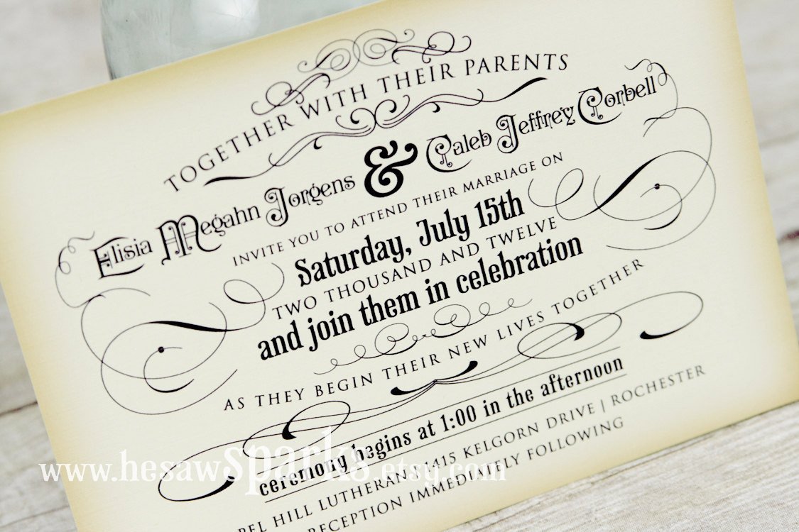 Vintage Wedding Invitation Templates Vintage Wedding Invitation Printable Diy the Timeless