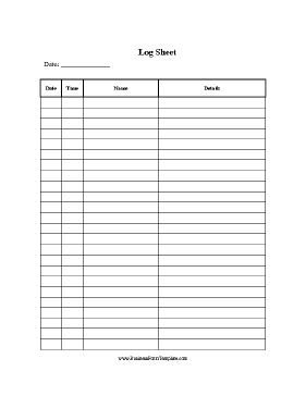 Voicemail Log Template A Very Simple Customizable Log Sheet for Various Small